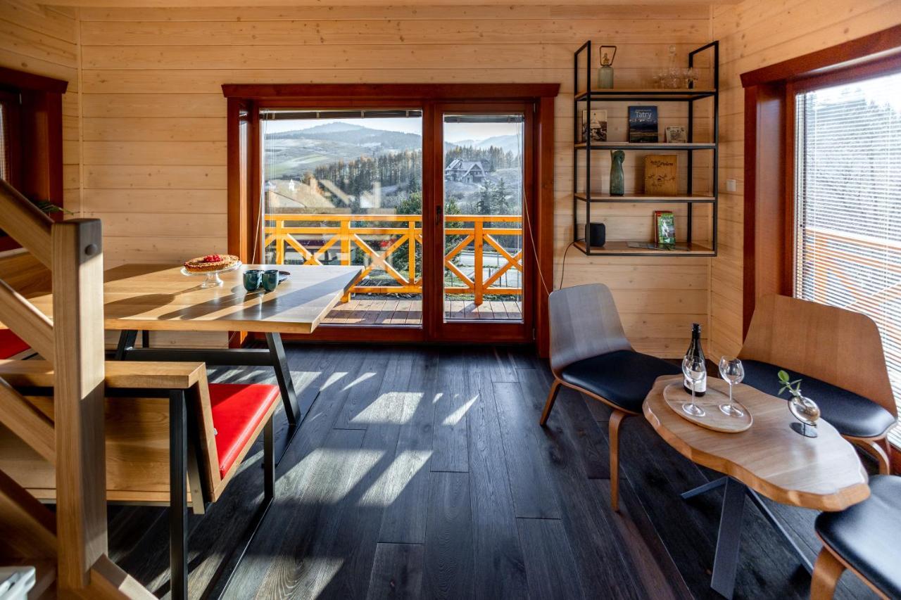 Houten Vakantiewoning "Reisnaarpolen" Royaal Ontbijt, Sauna En Hottub Czarna Góra Dış mekan fotoğraf