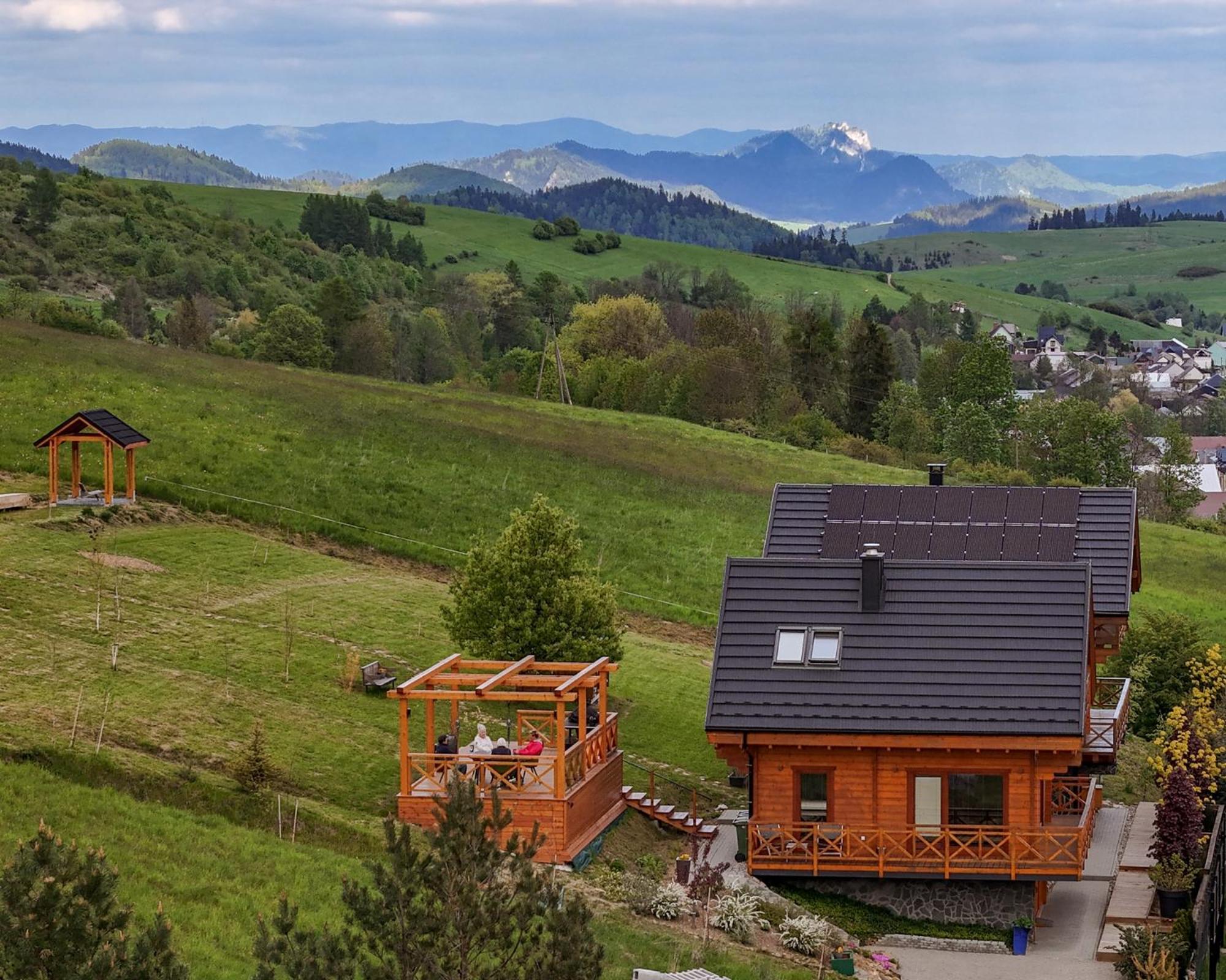 Houten Vakantiewoning "Reisnaarpolen" Royaal Ontbijt, Sauna En Hottub Czarna Góra Dış mekan fotoğraf