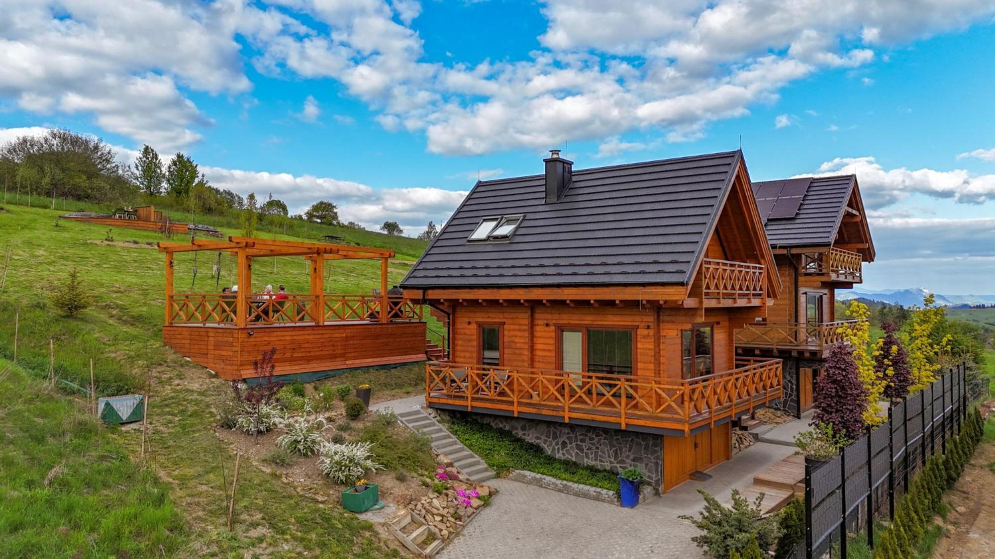 Houten Vakantiewoning "Reisnaarpolen" Royaal Ontbijt, Sauna En Hottub Czarna Góra Dış mekan fotoğraf
